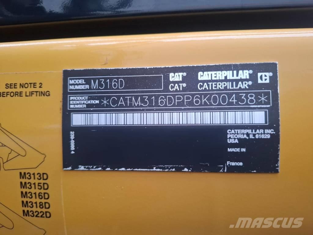 CAT 316D Gravemaskiner på hjul