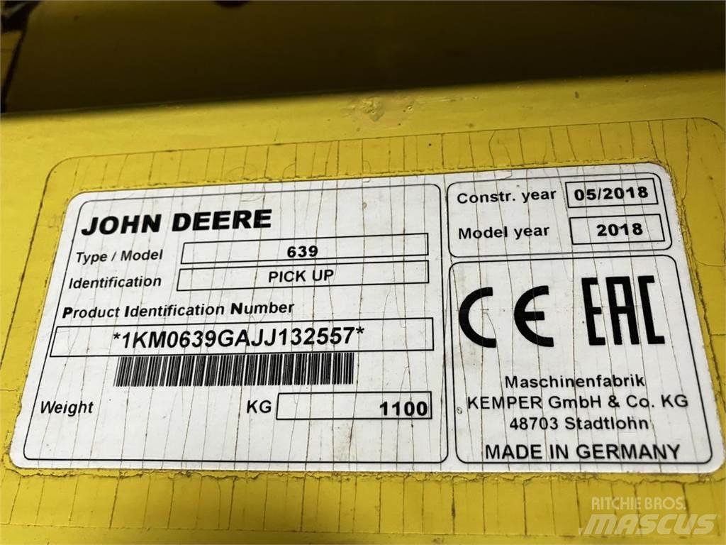 John Deere 639 Tilbehør til mejetærskere
