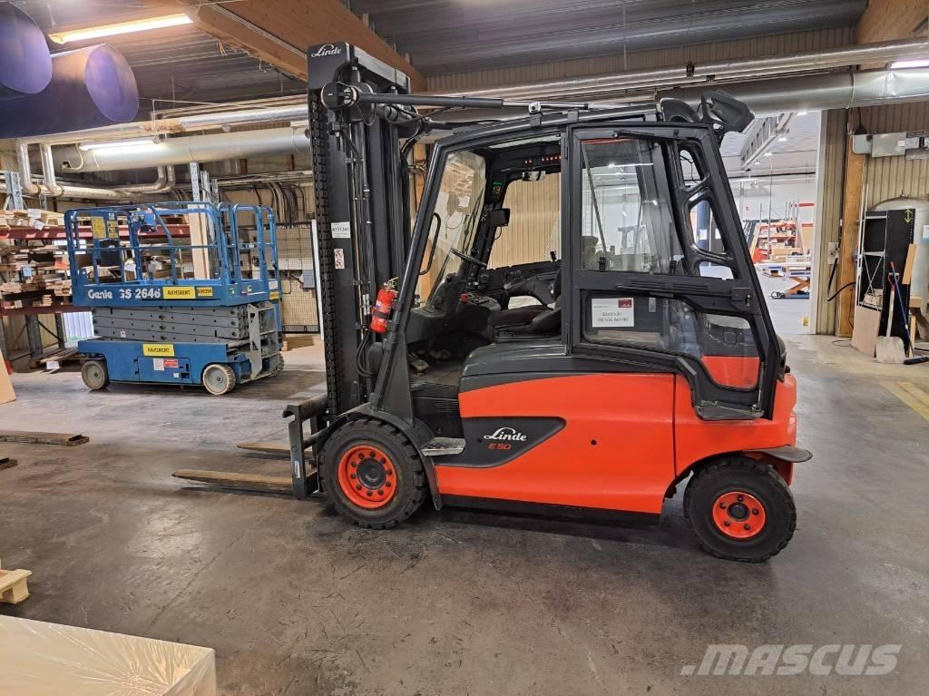 Linde E50HL-01 El gaffeltrucks