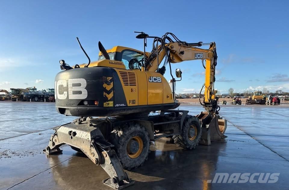JCB JS 145 W Gravemaskiner på hjul