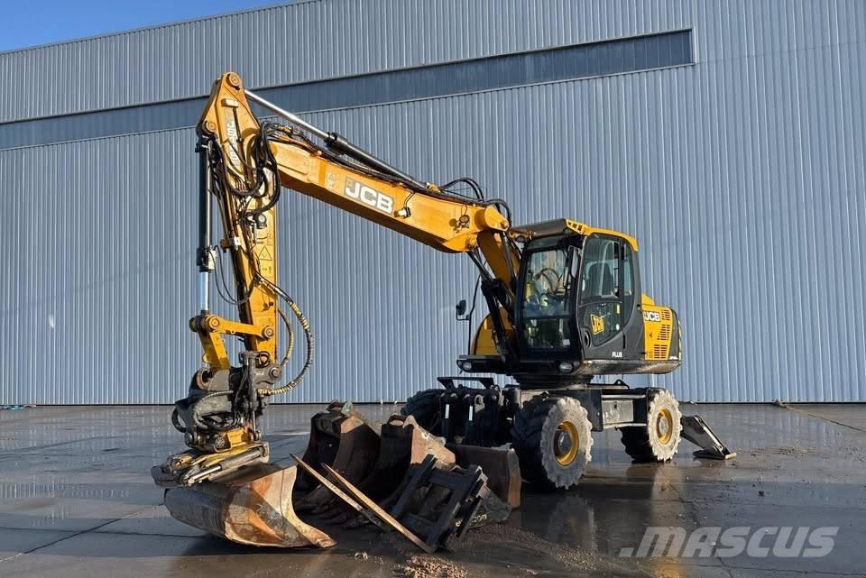 JCB JS 145 W Gravemaskiner på hjul