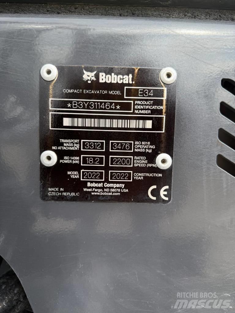 Bobcat E 34 Minigravemaskiner