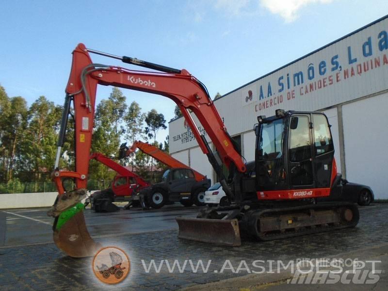 Kubota KX 080-4 Midi-gravemaskiner 7t - 12t