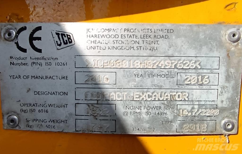 JCB 8018 CTS Minigravemaskiner