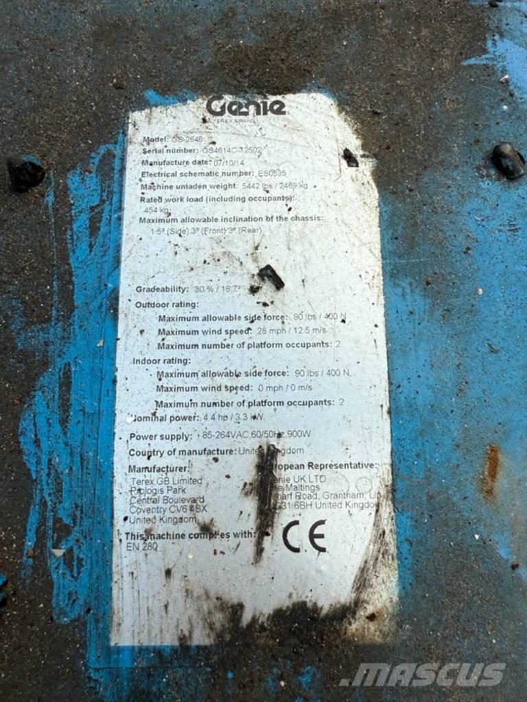Genie GS2646 Saxlifte