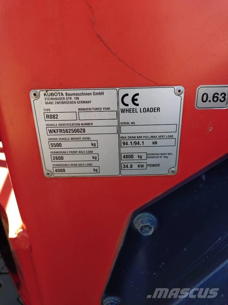 Kubota R 082 Læssemaskiner på hjul