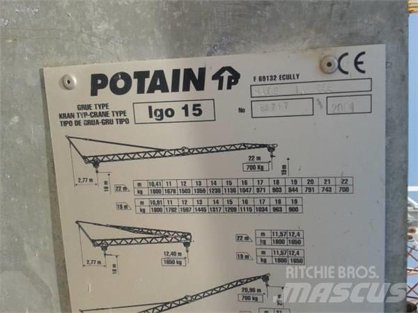 Potain Igo 15 Tårn kraner