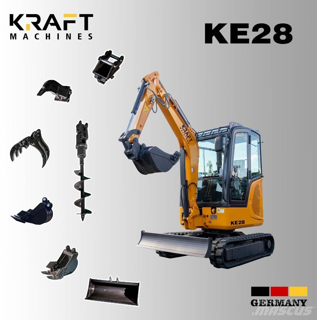 Kraft KE28 Minigravemaskiner