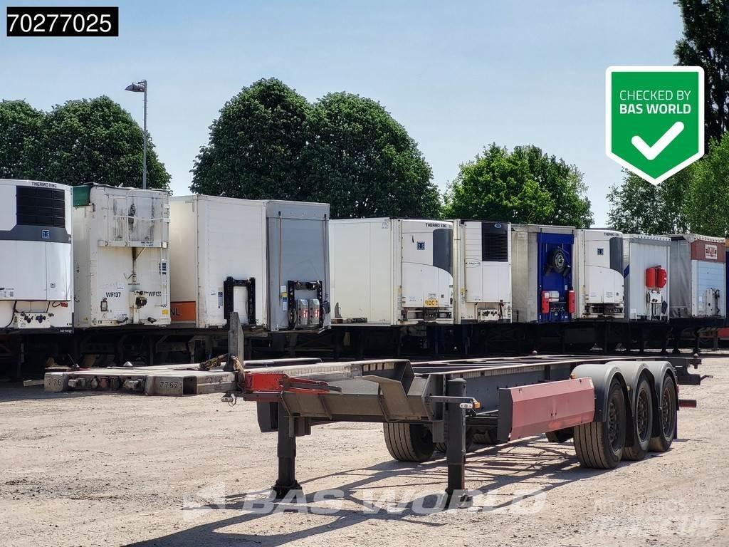 Van Hool 3 axles Semi-trailer med containerramme