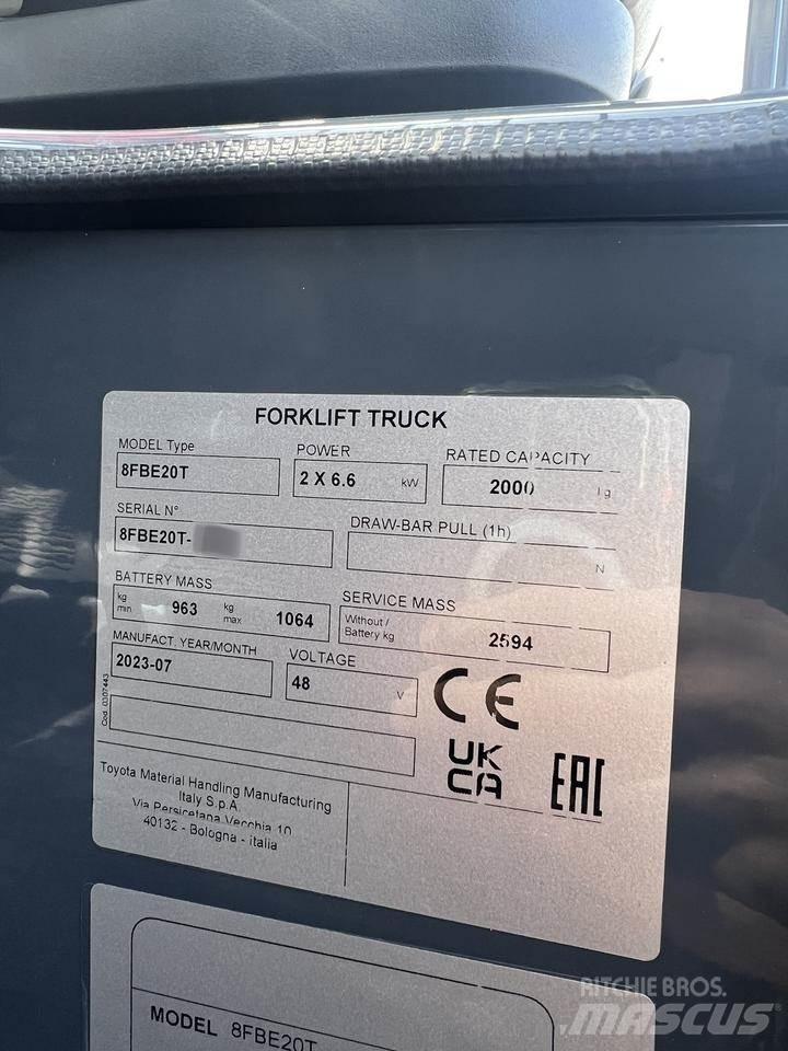 Toyota 8FBE20T El gaffeltrucks
