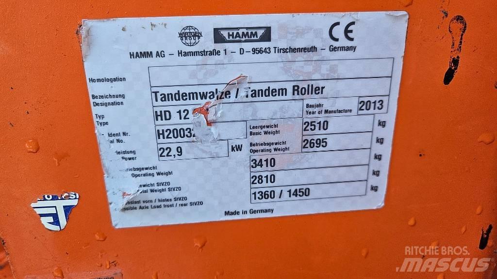 Hamm HD 12 VV Tvilling tromle