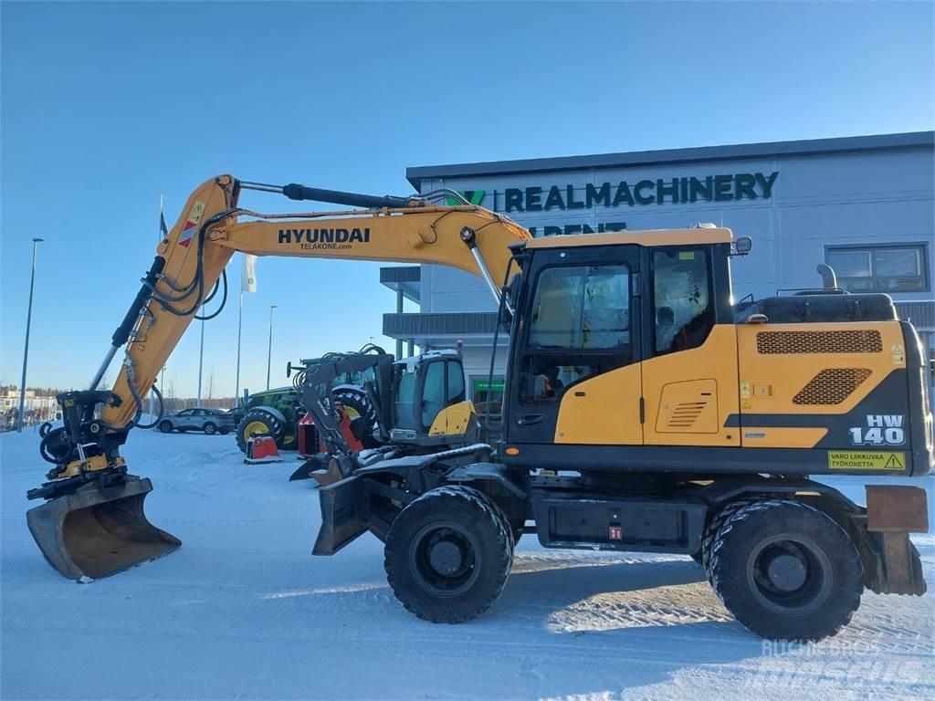 Hyundai HW140 Gravemaskiner på hjul