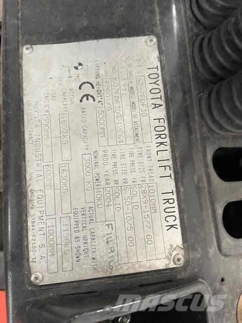 Toyota 62-7FDF30 Diesel gaffeltrucks