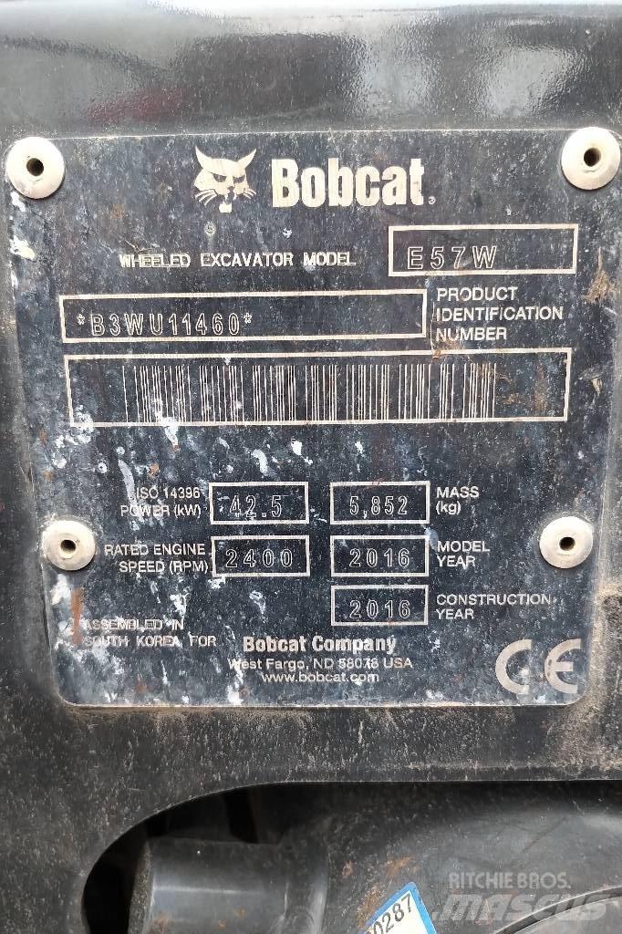 Bobcat W57 Gravemaskiner på hjul