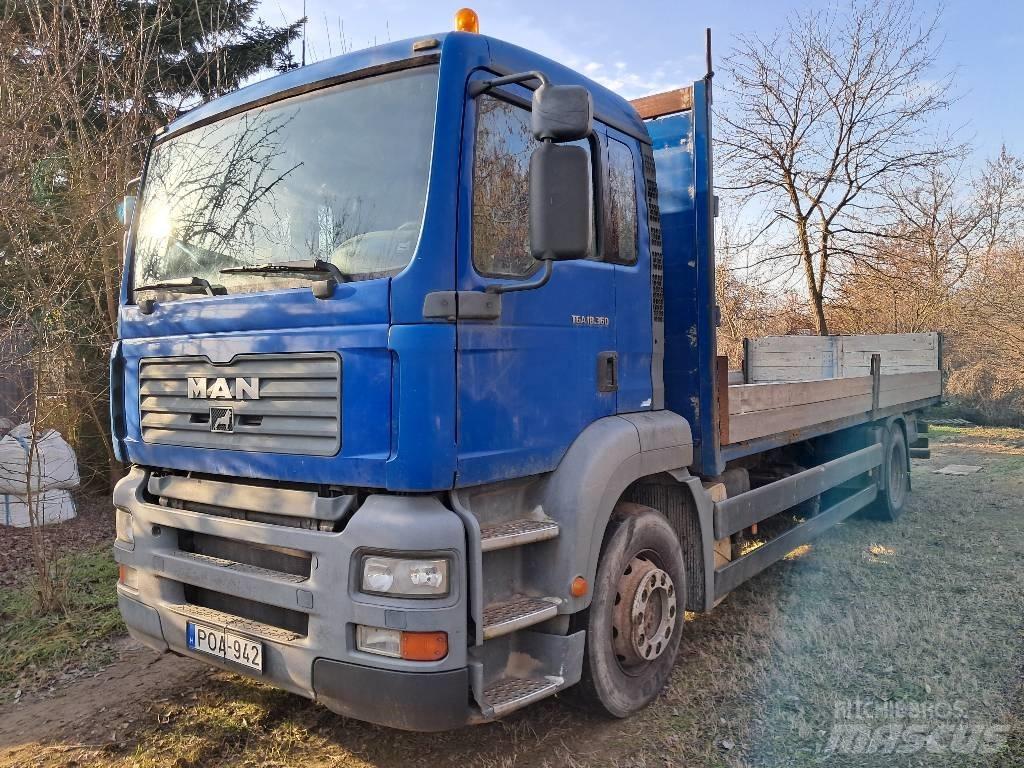 MAN 18.360 FLLC Lastbil med lad/Flatbed