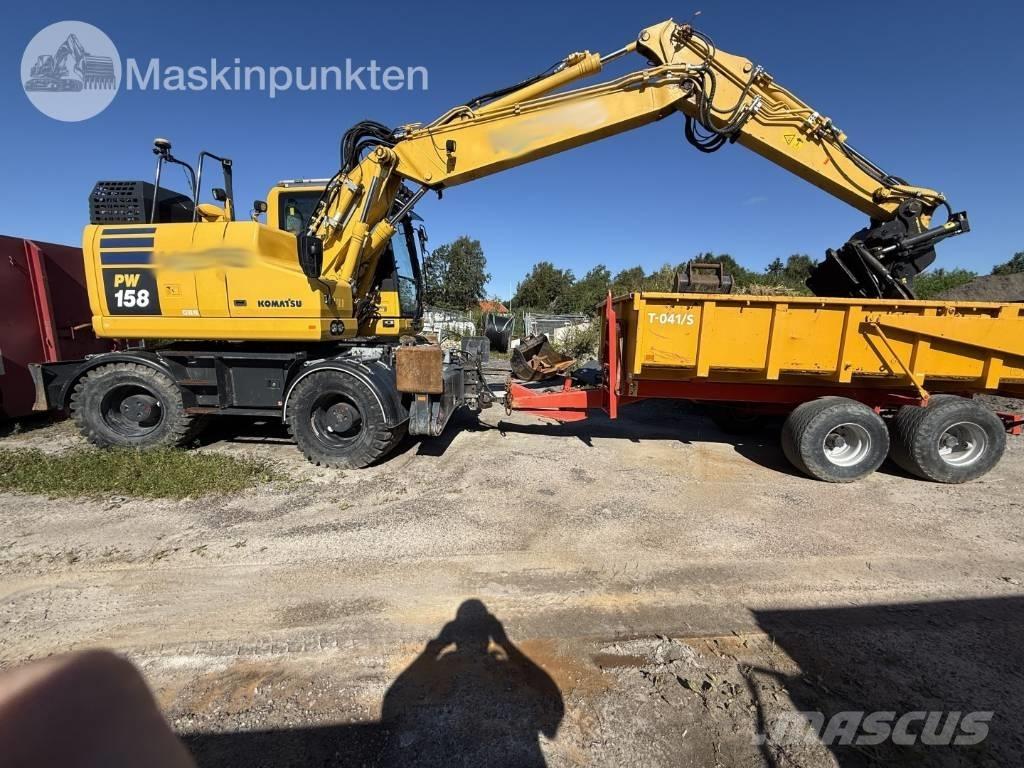 Komatsu PW 158 Gravemaskiner på hjul