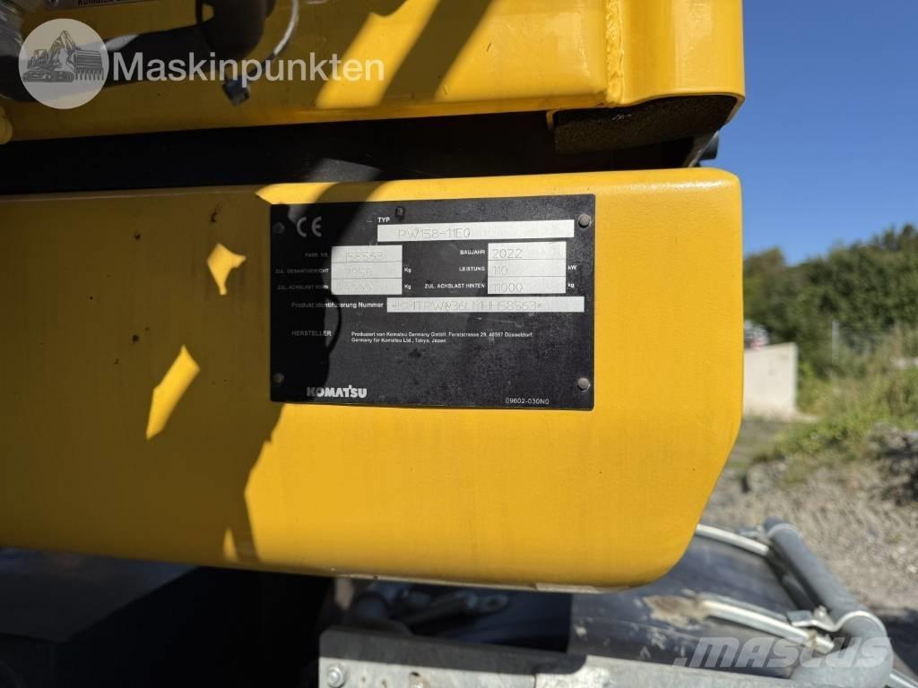 Komatsu PW 158 Gravemaskiner på hjul