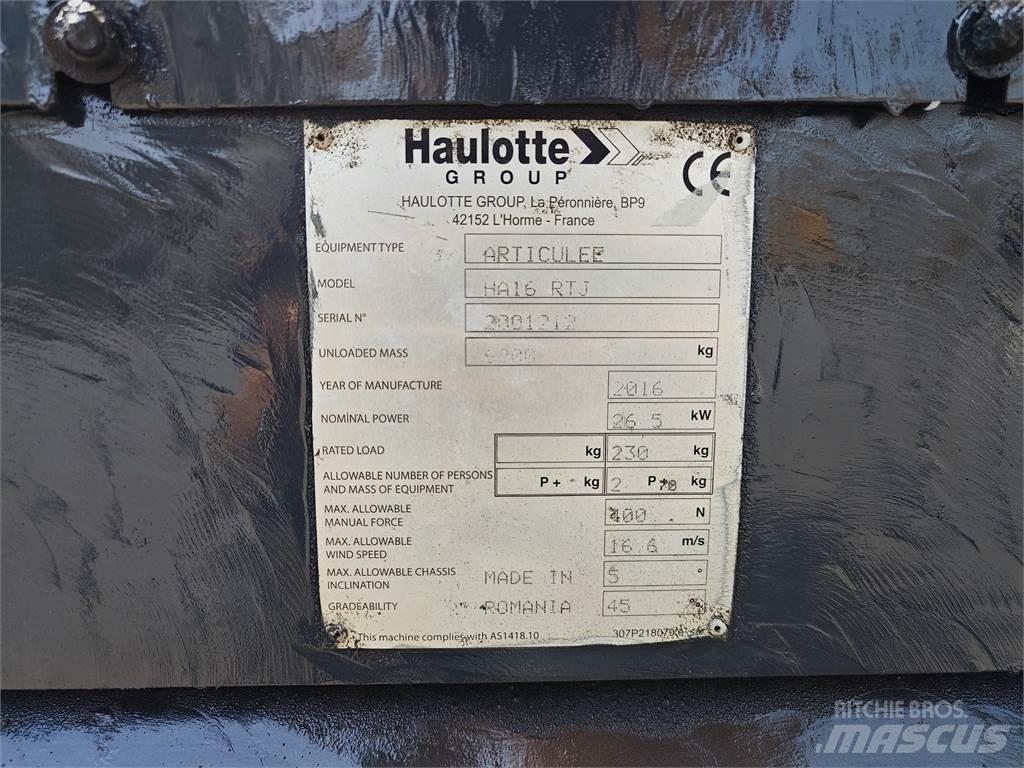 Haulotte HA16RTJ Bomlifte med knækarm