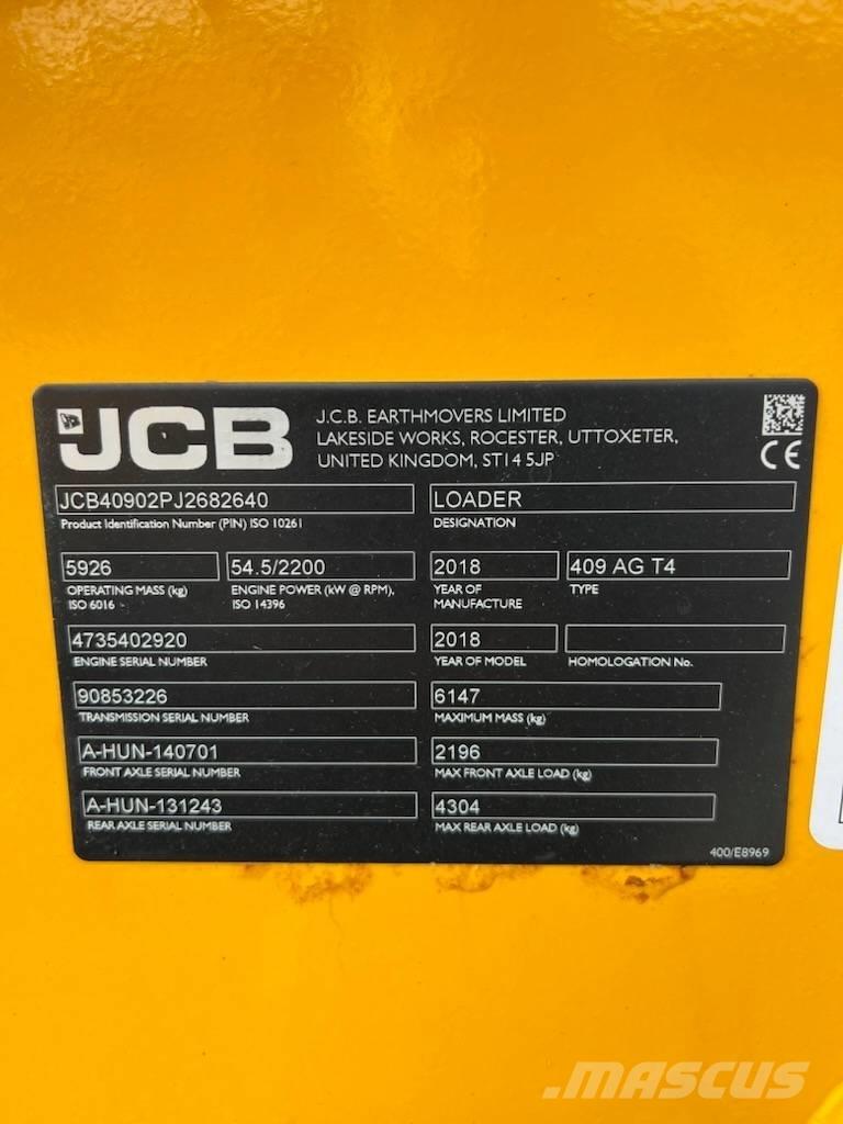 JCB 409 Læssemaskiner på hjul