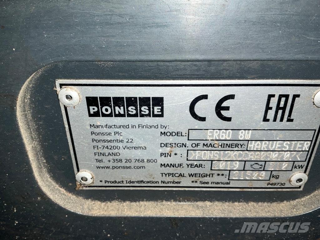 Ponsse ERGO 8W Skovningsmaskiner