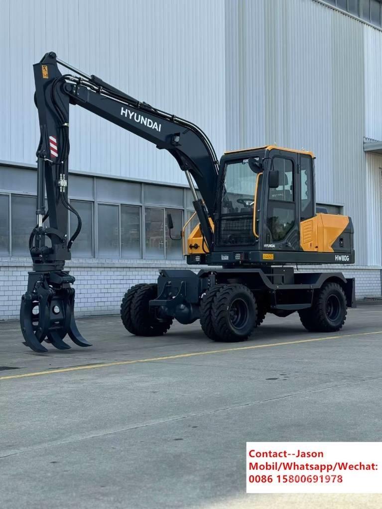 Hyundai HW80 Gravemaskiner på hjul