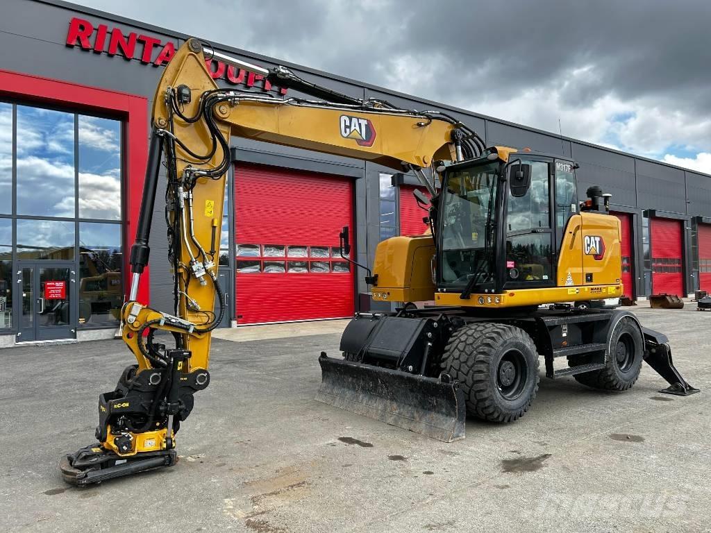CAT M317F / Myyty, Sold Gravemaskiner på hjul