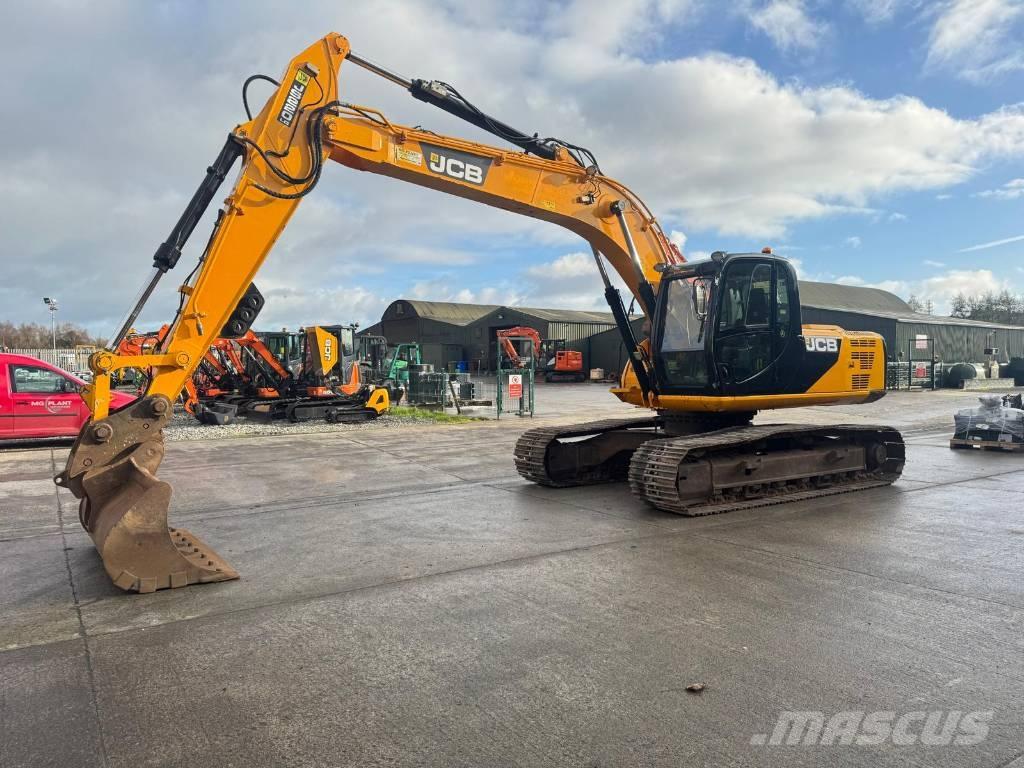 JCB JS 220 LC Gravemaskiner med lang gravebom