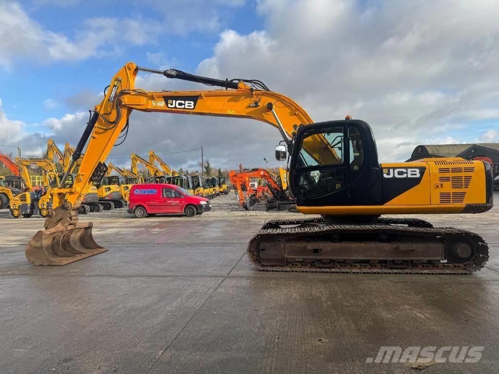 JCB JS 220 LC Gravemaskiner med lang gravebom