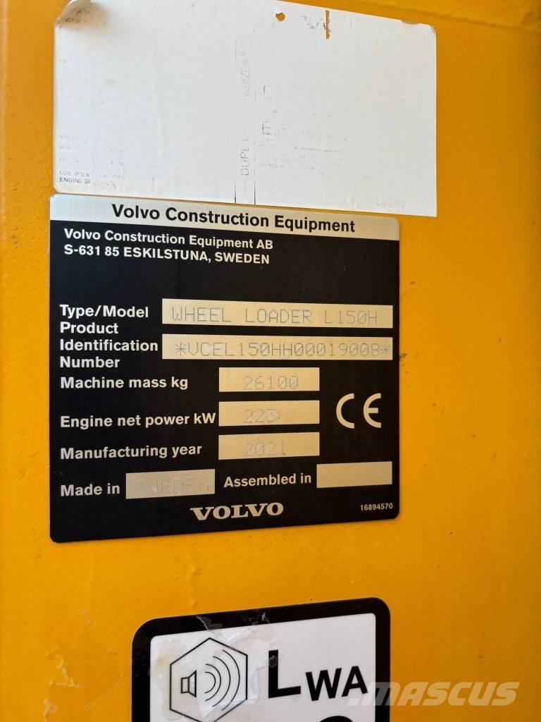 Volvo L150H Læssemaskiner på hjul