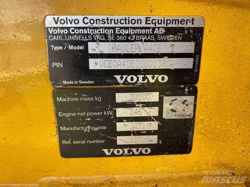 Volvo A40E Terrængående lastbiler