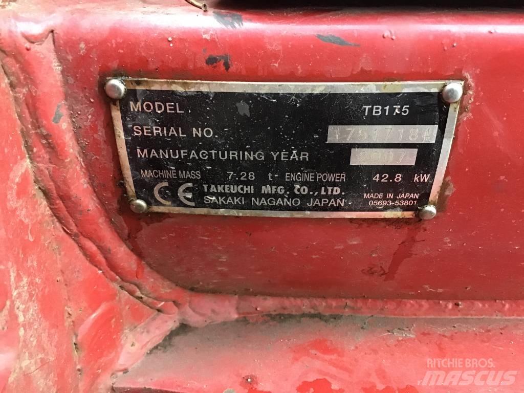 Takeuchi TB 175 Midi-gravemaskiner 7t - 12t