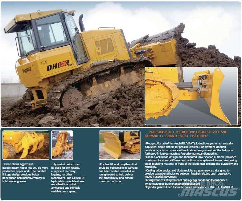 Shantui DH13K Bulldozer på larvebånd