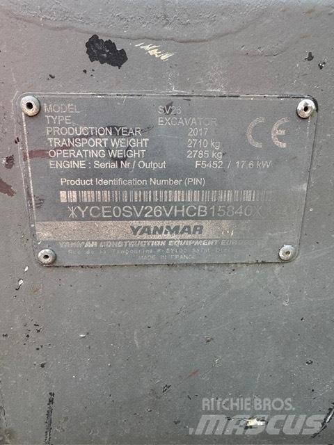Yanmar SV 26 Minigravemaskiner