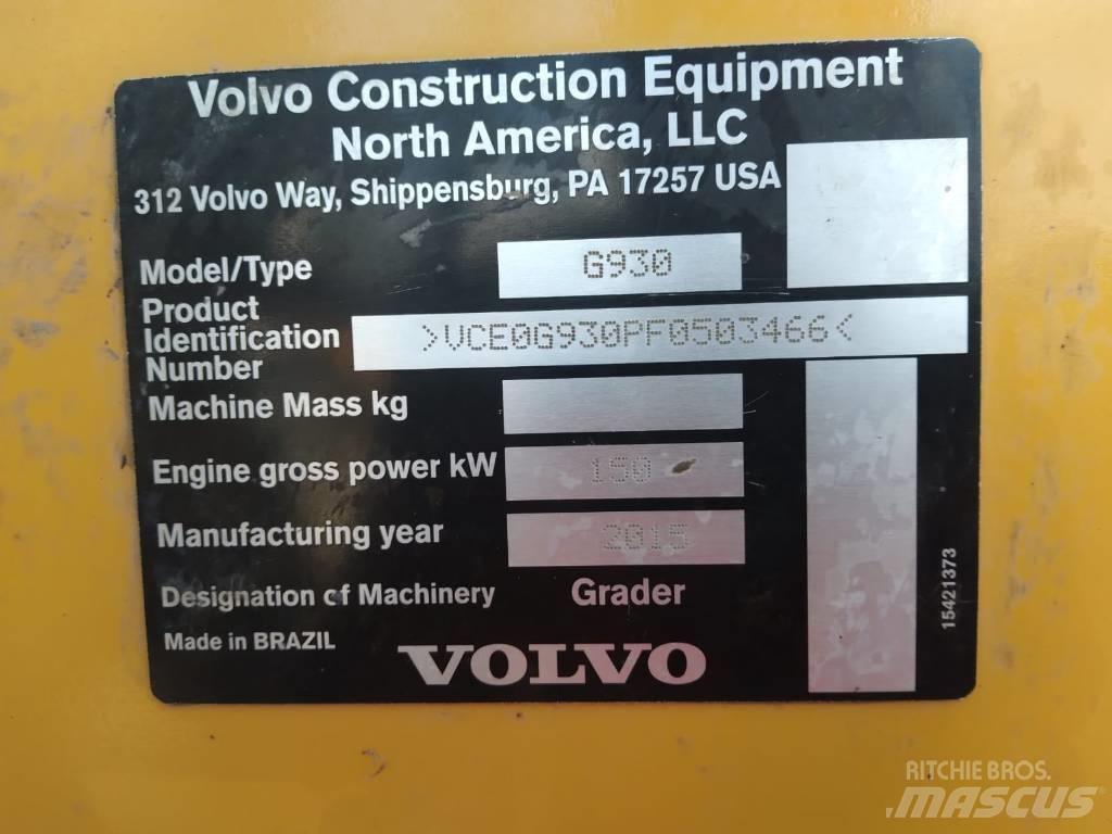 Volvo G 930 Vejhøvle / Gradere