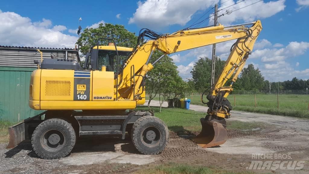 Komatsu PW 140-7 Gravemaskiner på hjul