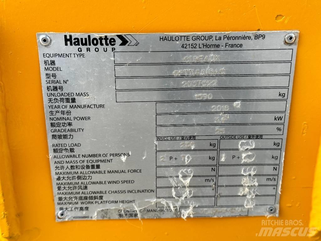 Haulotte OPTIMUM 8 Saxlifte