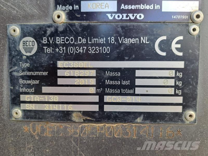Volvo EC 380 EL Gravemaskiner på larvebånd