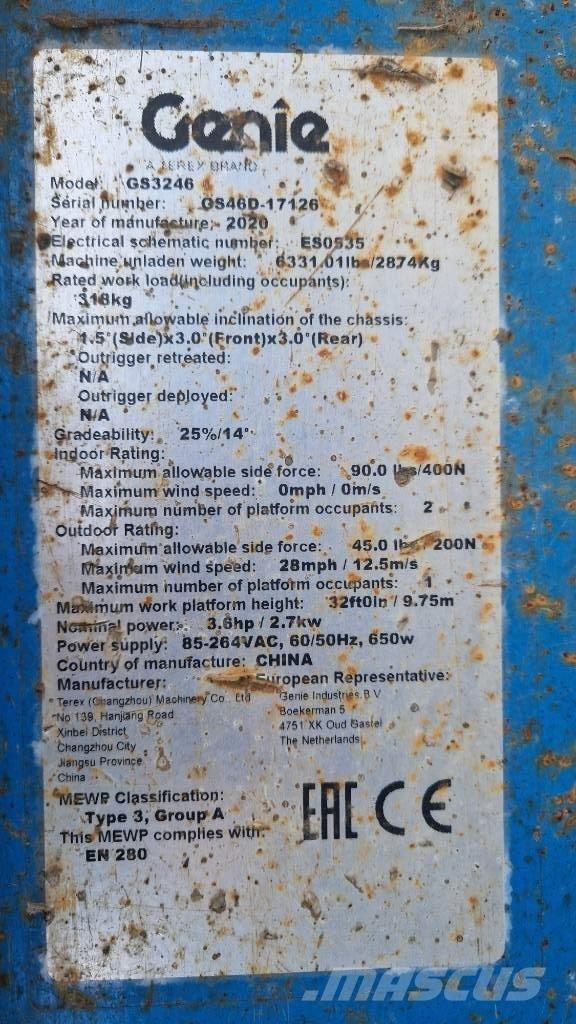 Genie GS 3246 Saxlifte