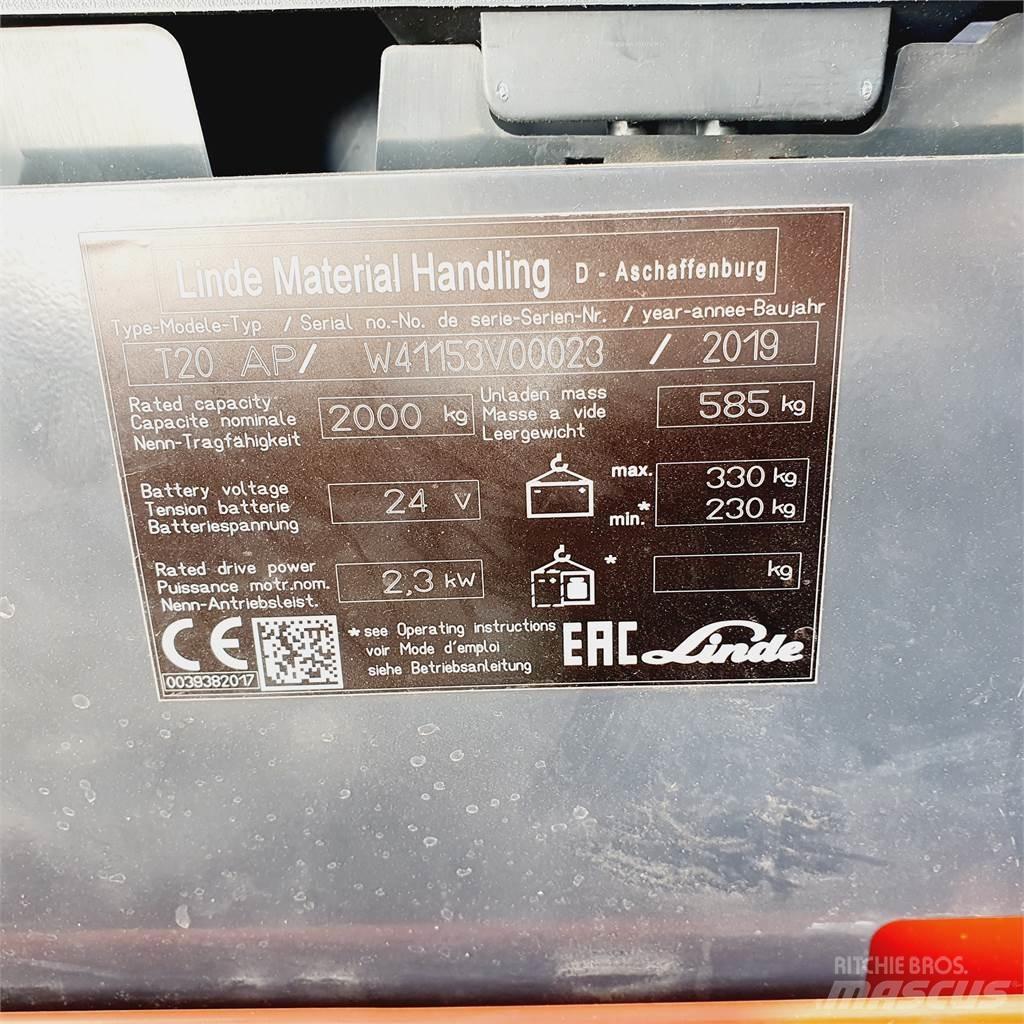 Linde T20AP Narrow El-palleløftere