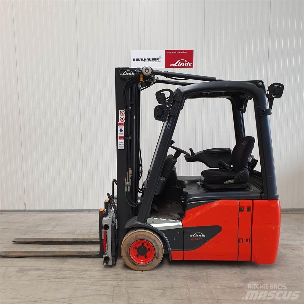 Linde E16C El gaffeltrucks