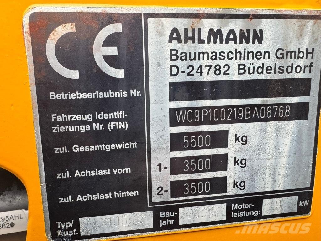 Allman AX 100 Læssemaskiner på hjul