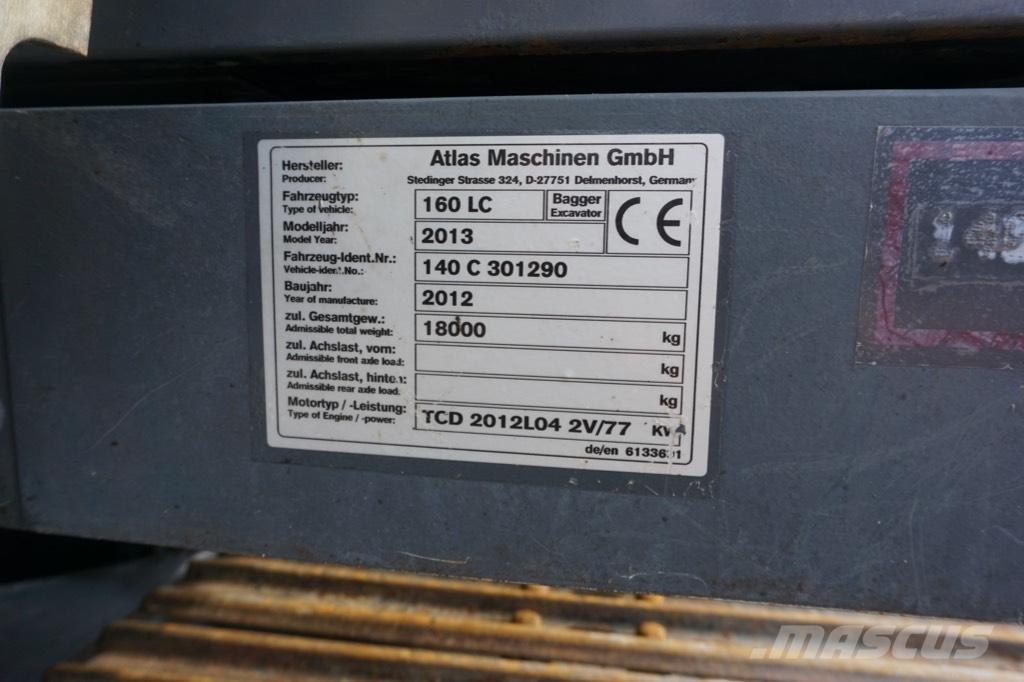 Atlas 160 LC Gravemaskiner på larvebånd