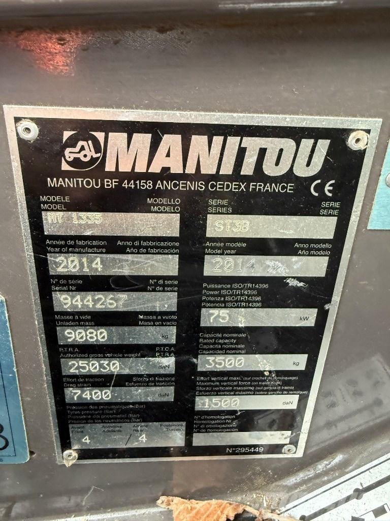 Manitou MT 1335 ST3B Teleskoplæssere