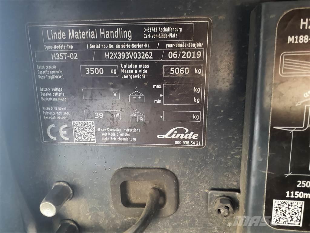 Linde H35T LPG gaffeltrucks