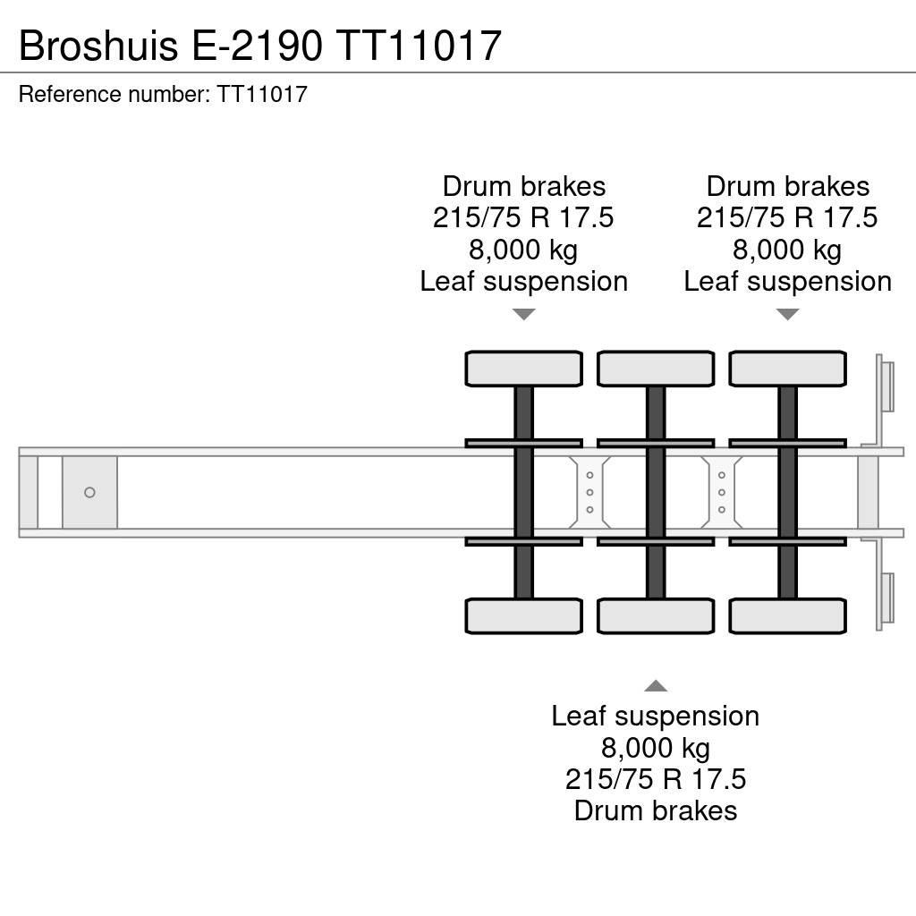 Broshuis E-2190 Semi-trailer blokvogn