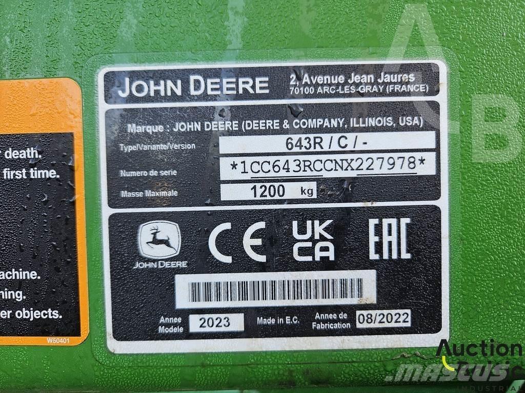 John Deere 643 R Frontlæssere og gravere