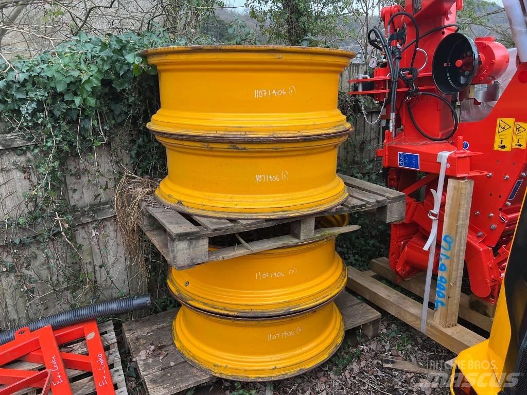 JCB 4 x Wheel Rims Hjul, Dæk og Fælge