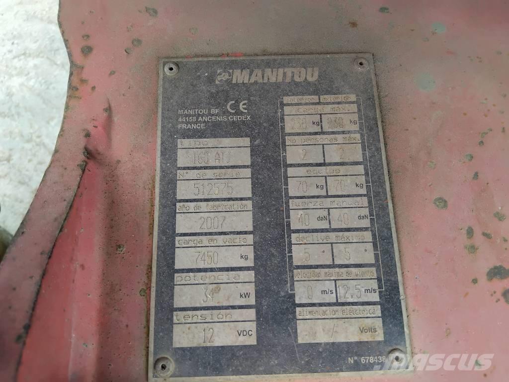 Manitou 160 ATJ Bomlifte med knækarm