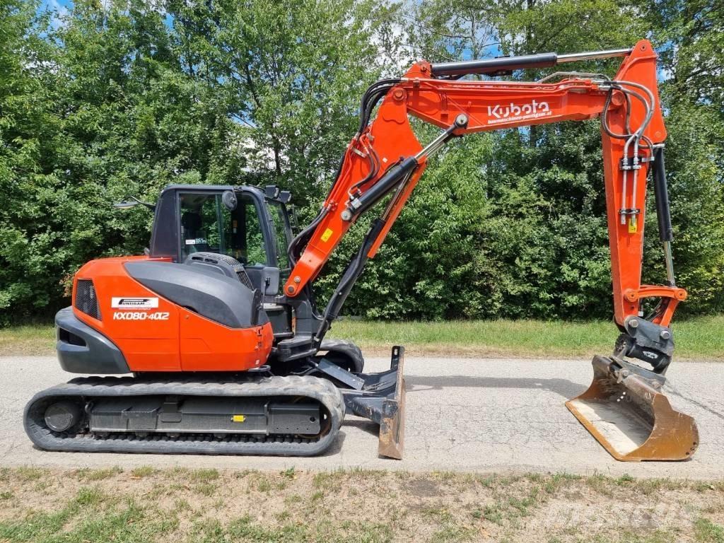 Kubota KX 080-4a2 Midi-gravemaskiner 7t - 12t