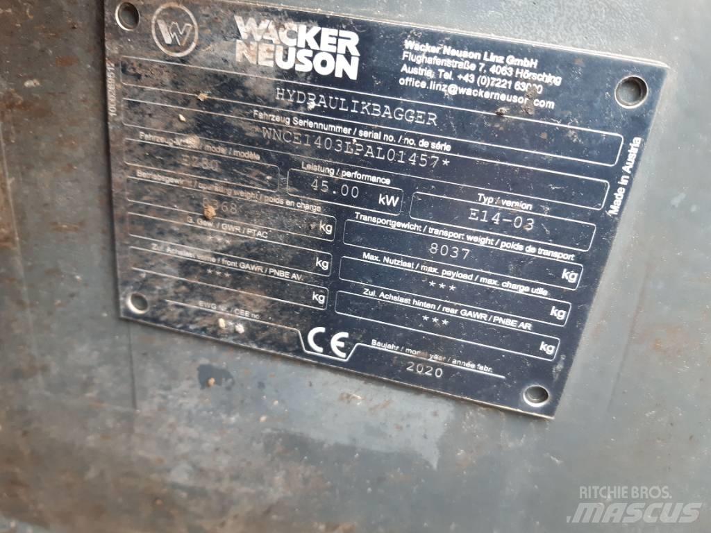 Wacker Neuson EZ80 Gravemaskiner på larvebånd
